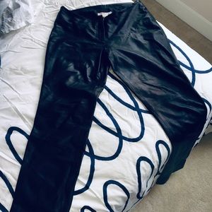 Michael Kors black leather pants size 8
